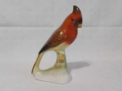Vörös kardinális pinty bodrogkeresztúri kerámia figura