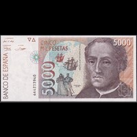 Spanyolország 5000 Pesetas 1992 P-165 UNC