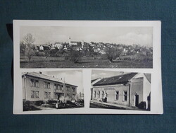 Képeslap,Tab,iskola,egészségház,község látkép,részlet,1950-