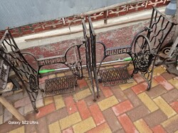 Régi Singer állvány antik őntvény vas régi vas öntvény varrógép láb