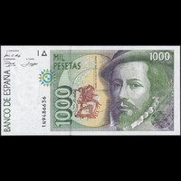 Spanyolország 1000 Pesetas 1992 P-163 UNC