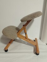 Térdelő szék, térdeplő, kárpitos, egészséges tartás biztosító ülőke