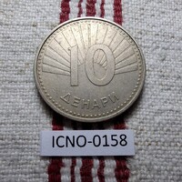 Észak-Macedónia 10 Dénár 2008 VF