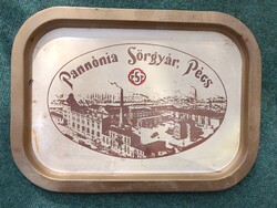 Pannónia sör reklám tálca