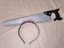 Fűrész hajpánt farsangra, Halloween-re