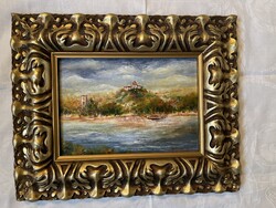 Gyönyörű festmény Visegrádi vár Váci festő munkája.