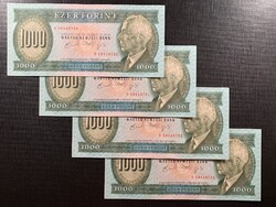 ***  GYÖNYÖRŰ 4-es sorszámkövető 1992-es “D” 1000 forint EF+ ***