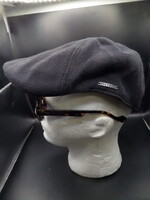 StetsonTexas Cotton Knit Navy 61 XL téli vastag pamut meleg, flat cap / lapos sapka