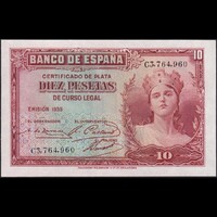 Spanyolország 10 Pesetas 1935 P-86 UNC