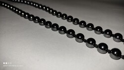 Hematit  lánc golyó gömb forma ásvány nyaklánc