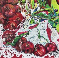 COSA SEI? MI VAGY TE? című absztrakt akril festmény 3D feszített vászonra