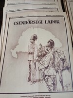 Csendőrségi lapok, eredeti példányok eladók. (14db.)