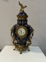 Aranyozott bronz kandalló óra 19. század