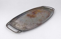 1X676 Antik, ezüstözött bécsi szecessziós WMF tálca