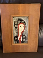 Kátai Mihály tűzzománc képe