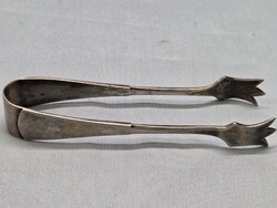 Antik ezüst cukorfogó csipesz