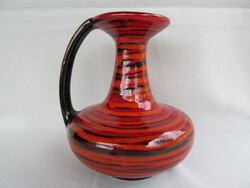 Majoros János szignált kerámia kancsó váza