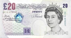 20 font pound pounds 2004 Anglia A. Bailey Erzsébet királynő aUNC