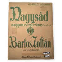 Bartos Zoltán – Nagysád nagyon csi-csi-csinos (foxtrot) – eredeti kotta
