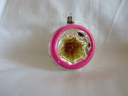 RÉGI ÜVEG KARÁCSONYFADÍSZ - REFLEX GÖMB!