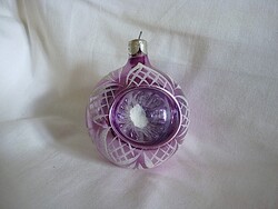 RÉGI ÜVEG KARÁCSONYFADÍSZ - REFLEX GÖMB!