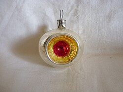 RÉGI ÜVEG KARÁCSONYFADÍSZ - REFLEX GÖMB!