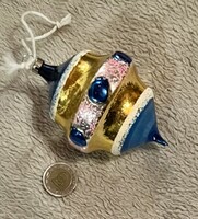 Régi, retro ,üveg  Karácsonyfadísz