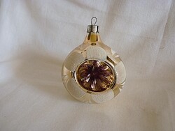 RÉGI ÜVEG KARÁCSONYFADÍSZ - REFLEX GÖMB!