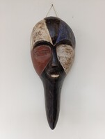 Antik afrikai Igbo népcsoport fa maszk Nigéria africká maska afrikanische Maske D1 829 5630