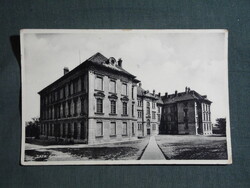 Képeslap,Tata,gimnázium látkép,részlet,1930-