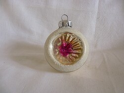 RÉGI ÜVEG KARÁCSONYFADÍSZ - REFLEX GÖMB!