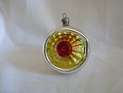 RÉGI ÜVEG KARÁCSONYFADÍSZ - REFLEX GÖMB!