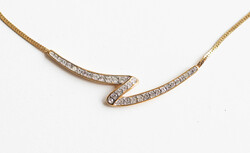 Vintage Monet nyakék strasszköves díszítéssel -  ékszer, nyaklánc