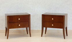 Art Deco 2 fiókos éjjeliszekrény [J-10]