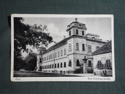 Képeslap,Tata,Gróf Esterházy kastély látkép,részlet,Monostory Bp. kiadás,1940-