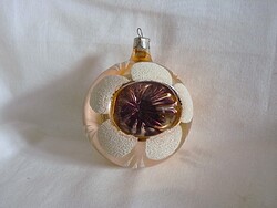 RÉGI ÜVEG KARÁCSONYFADÍSZ - REFLEX GÖMB!
