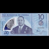 Tonga 10 Pa'anga 2023 P-W52 Polymer UNC