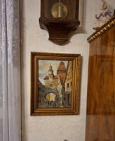 Tibor Ernő antik festménye! Rothenburg!