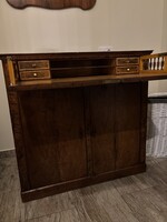 Biedermeier Writing Secretary with Walnut Fumé Finish