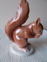 Retró Drasche porcelán mókuska