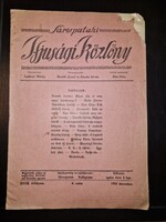 1915 - 1916, a Sárospataki Ifjúsági Közlöny két száma