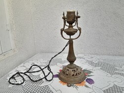 Antik tömör bronz falikar vagy asztali lámpa