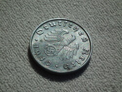 Németország, horogkeresztes birodalmi 10 Pfennig (Reichspfennig), 1940 B