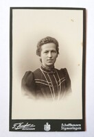 Antik keményhátú vizitkártya fotó, CDV /F.Kugler/