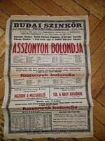 1923, a Budai Színkör plakátja