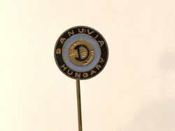 Danuvia Hungary, régi zománcozott fém motorkerékpáros jelvény, kitűző - gyűjtői ritkaság