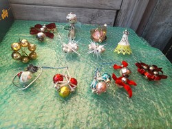 12 darab Gablonz karácsonyfadísz