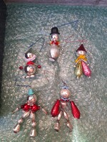 5 darab Gablonz karácsonyfadísz