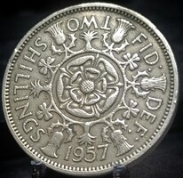 Egyesült Királyság 2 Schilling (Florin), 1957 A14E4
