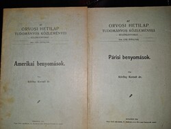 1914-1915, két orvosi füzetke